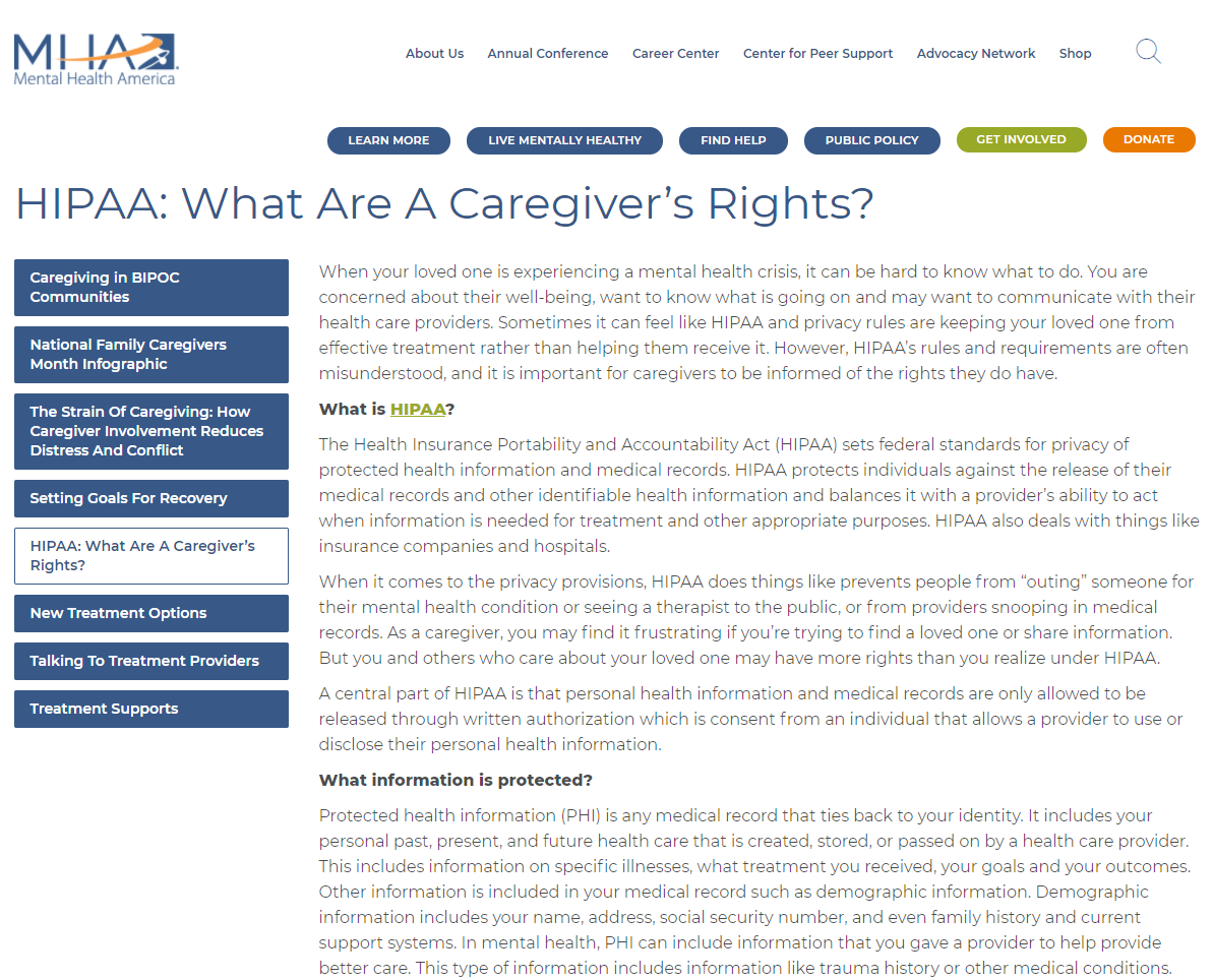What Are a Caregiver's Rights