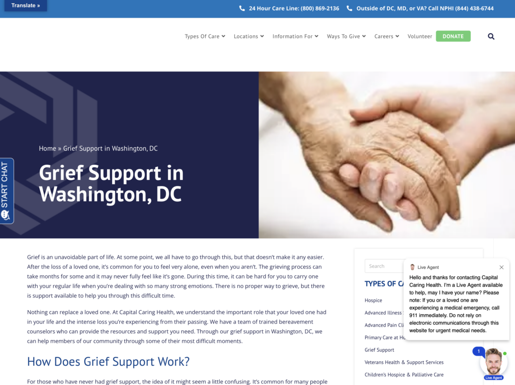 Capital Caring Health Featured Image
