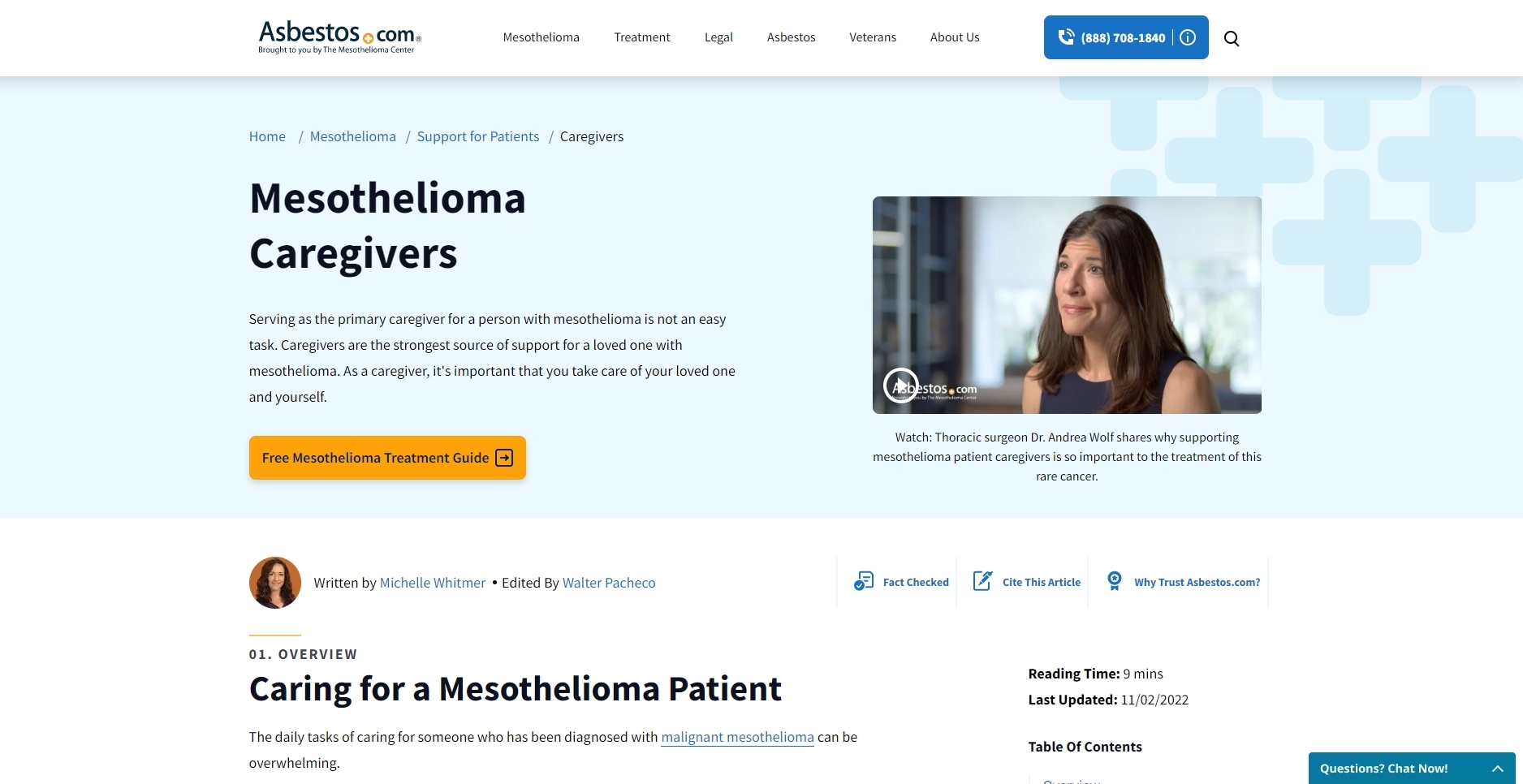 Mesothelioma Caregivers