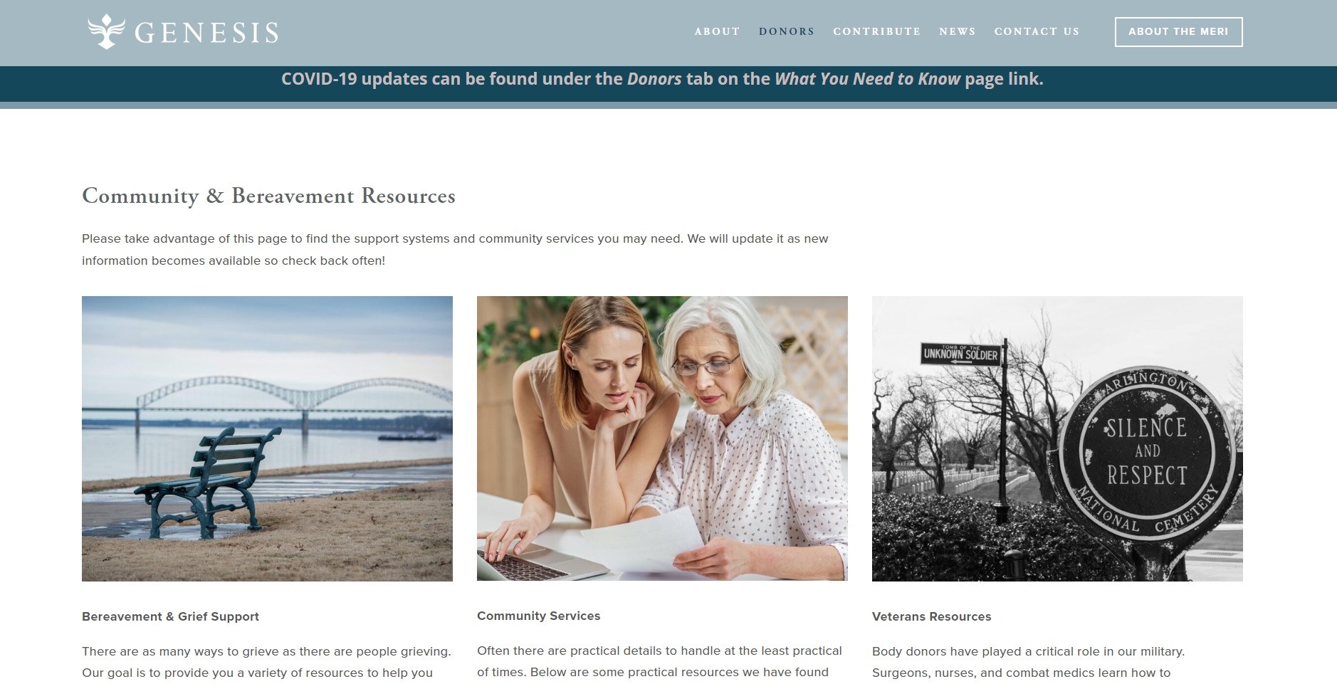 Community & Bereavement Resources