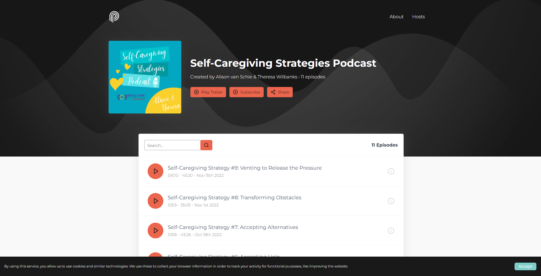 Self-Caregiving Strategies Podcast