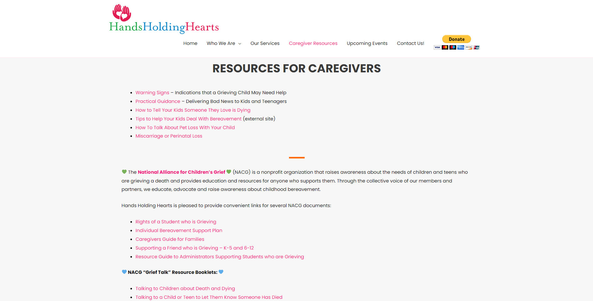 Resources for Caregivers
