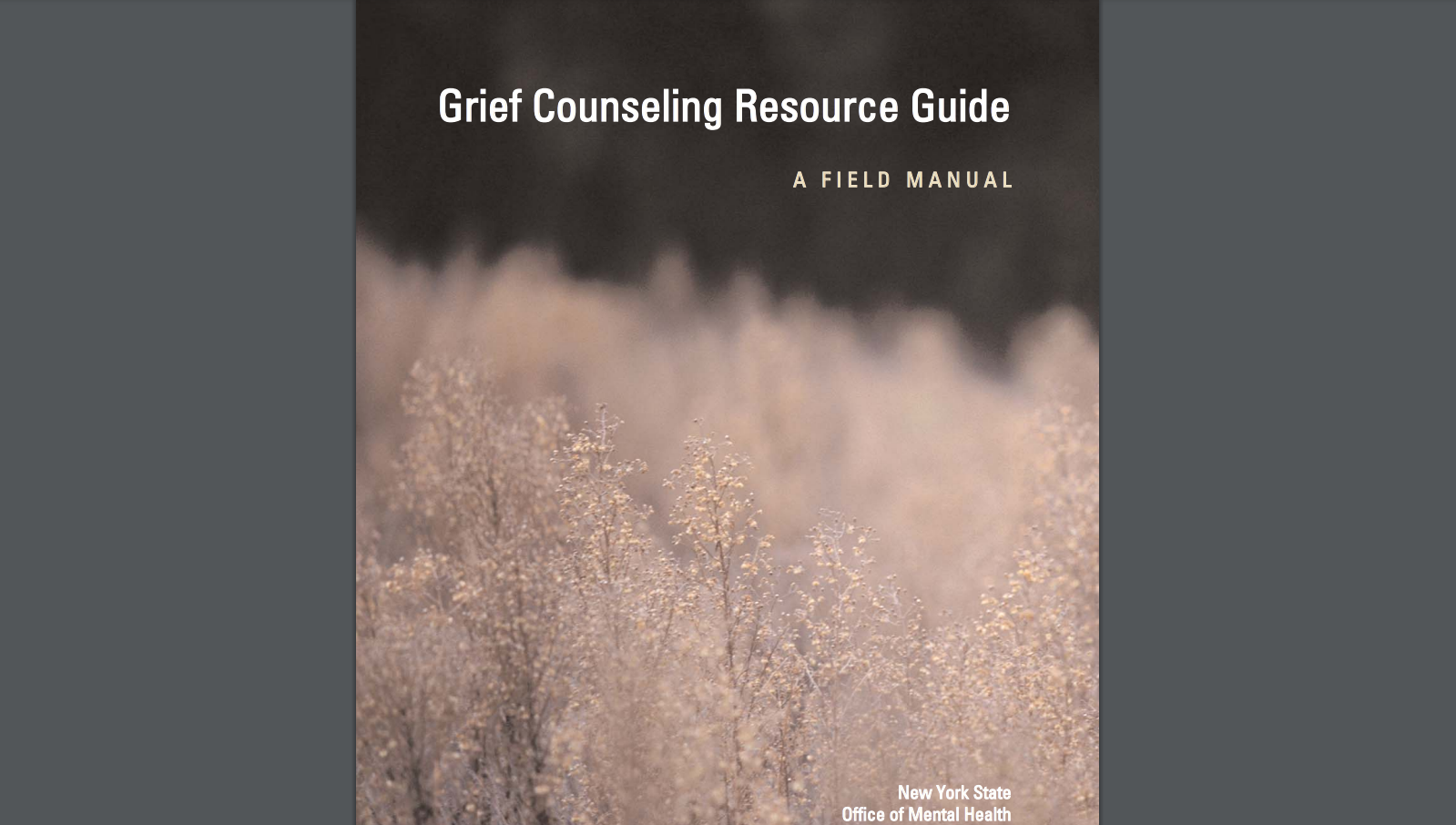 Grief Counseling Resource Guide